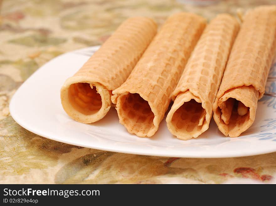 Cookies on a plate, confectionery