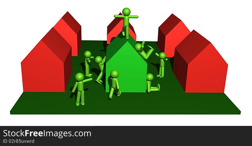 People and green house