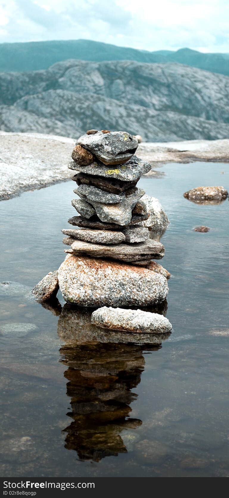 Chamber of stone very high in the mountains. Chamber of stone very high in the mountains