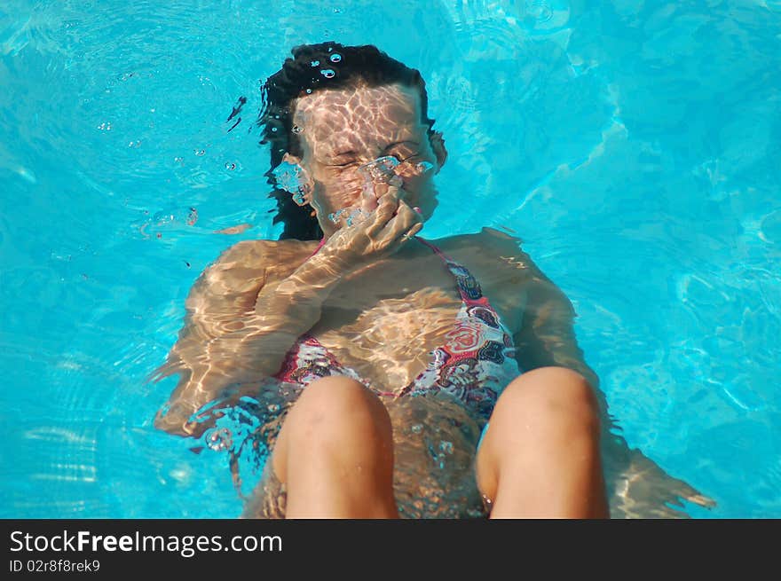 Diving In A Swimming Pool