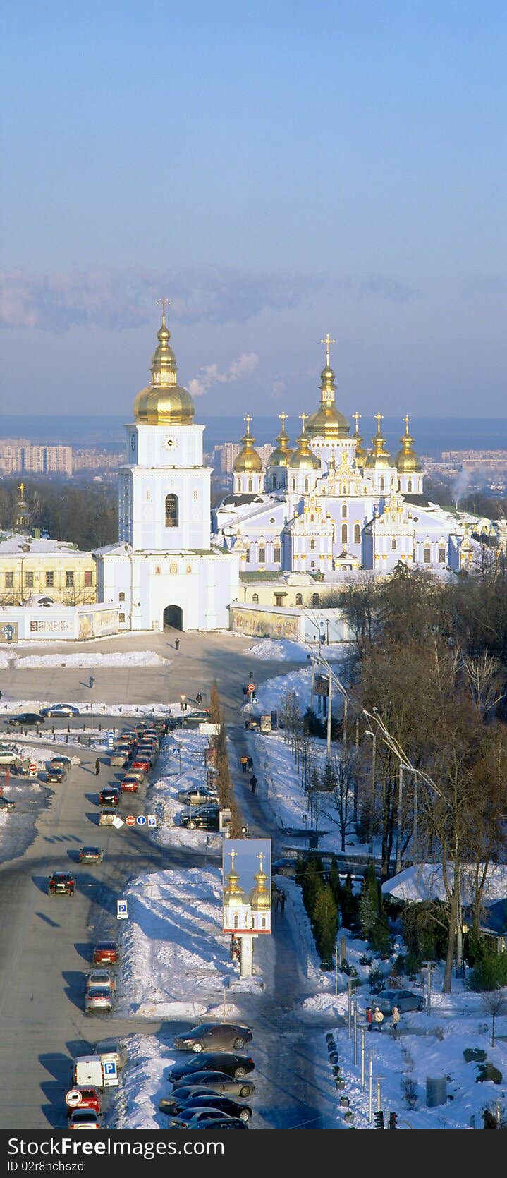 Overview of St. Michael's cathedral. Kyiv, Ukraine. Overview of St. Michael's cathedral. Kyiv, Ukraine.