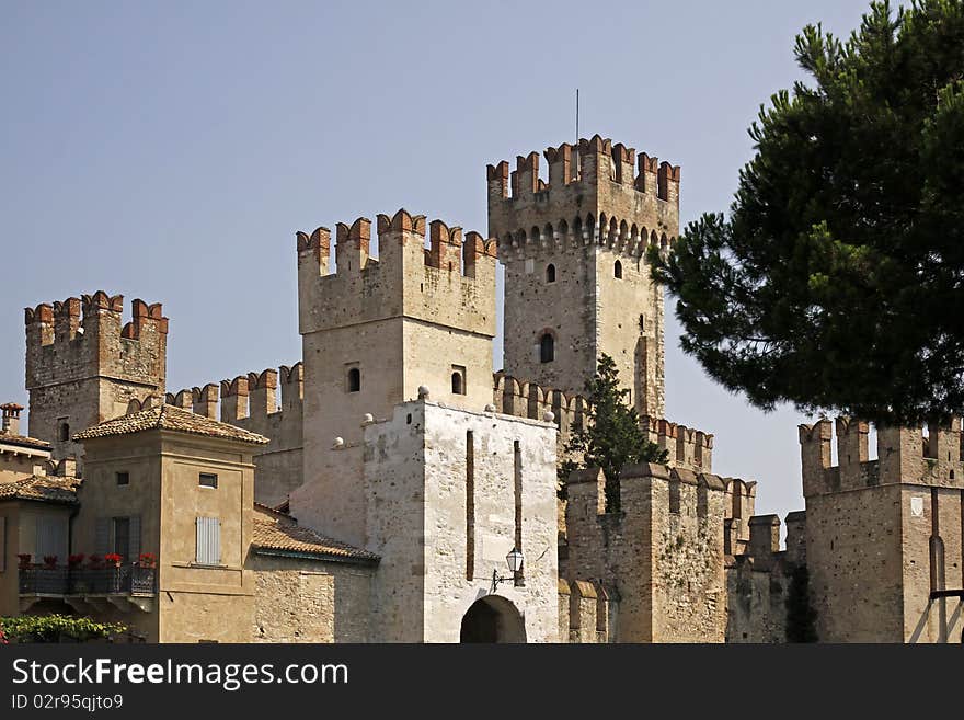 Sirmione, Scaliger Castle, Lake Garda, Europe