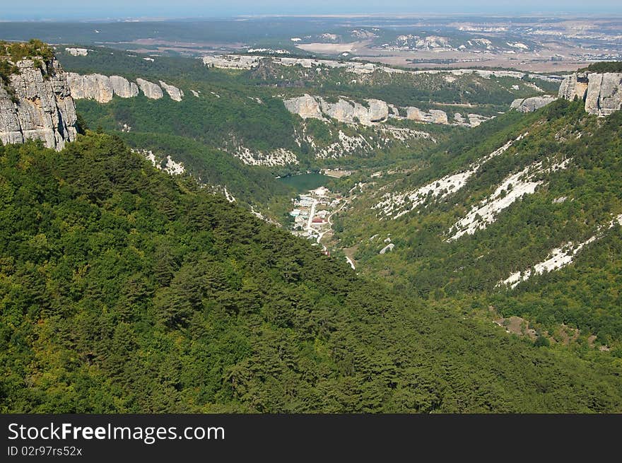 Landscape of crimea green rocks. Landscape of crimea green rocks