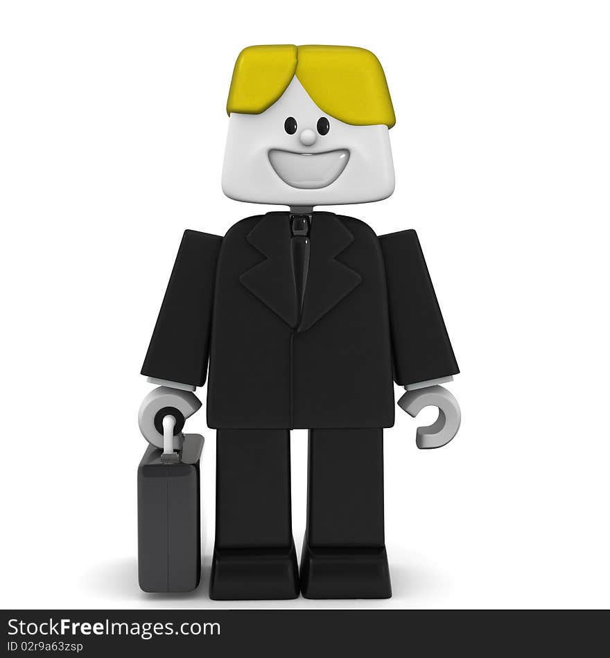 3D image of  business man