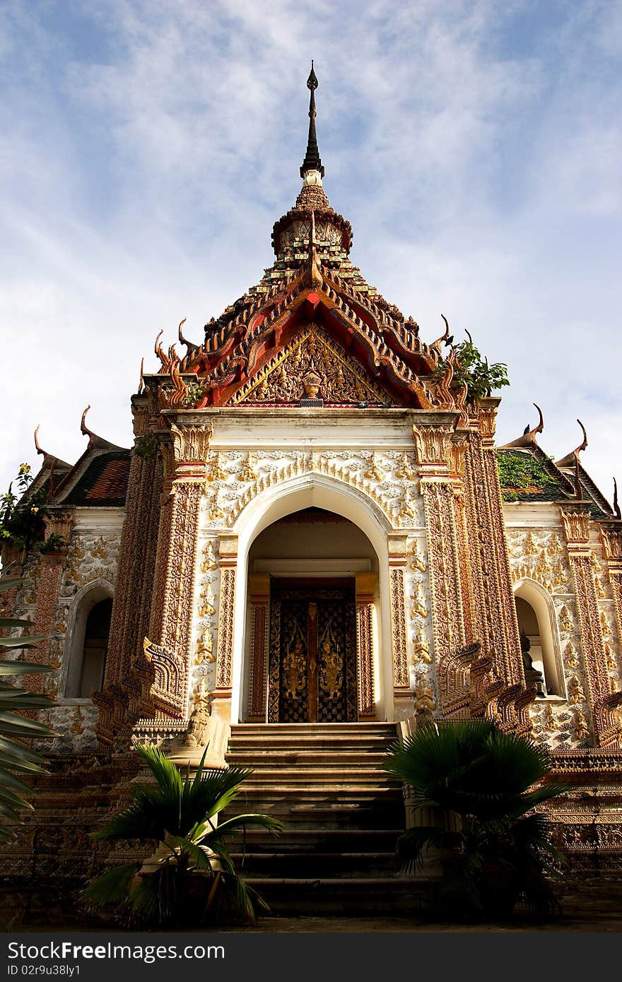 Buddhist monastery in Nakronpatom, Thailand. Buddhist monastery in Nakronpatom, Thailand