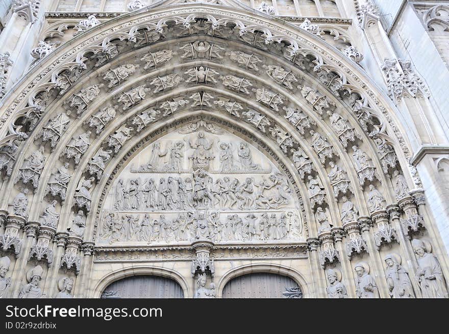 Frontal Fasade of Cathedral of Our Lady