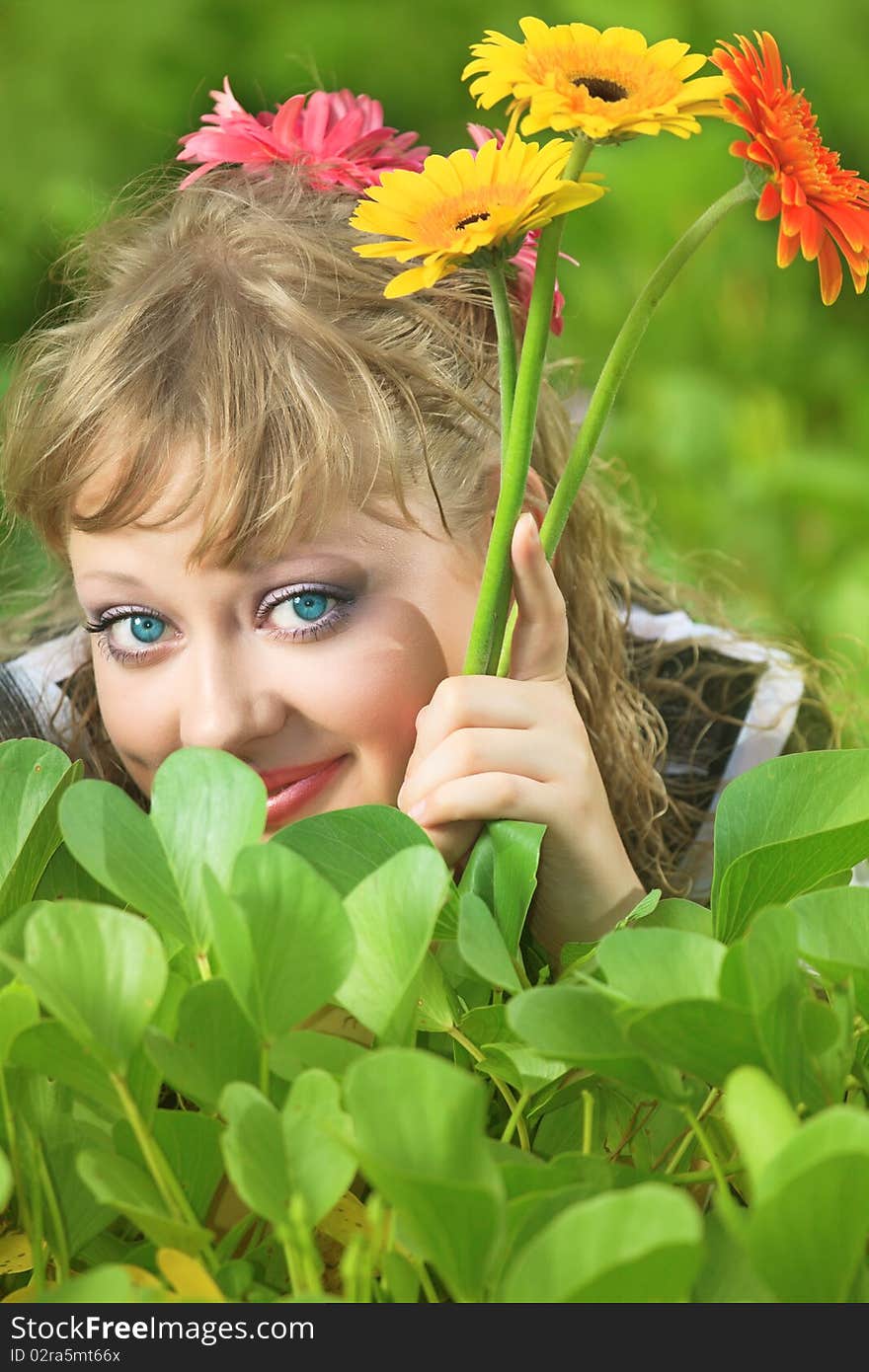 Woman In Grass