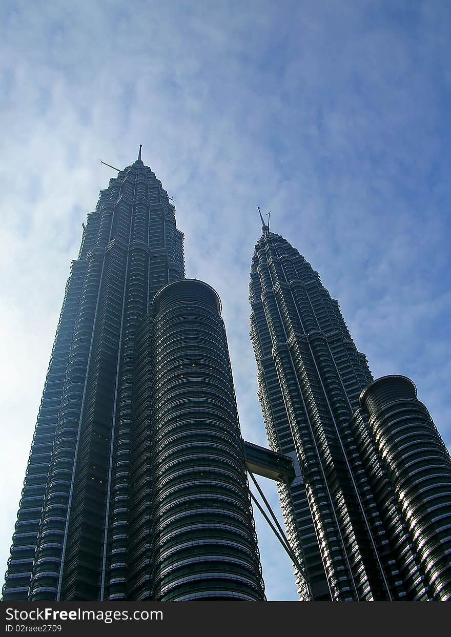 The twin towers in Kualalampur, Malaysia. The twin towers in Kualalampur, Malaysia