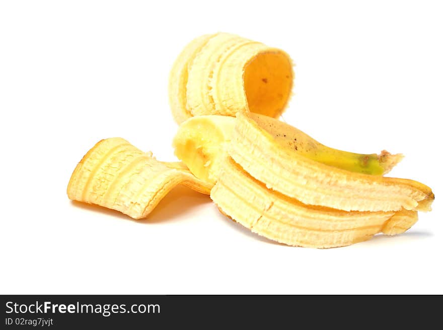 Banana isolated on white background. Banana isolated on white background