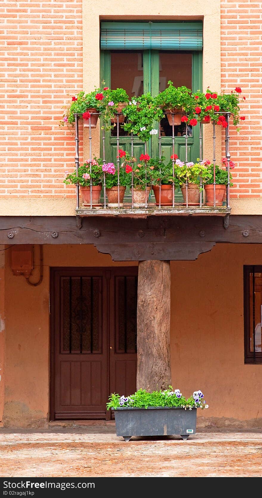 House with flowers in Spain