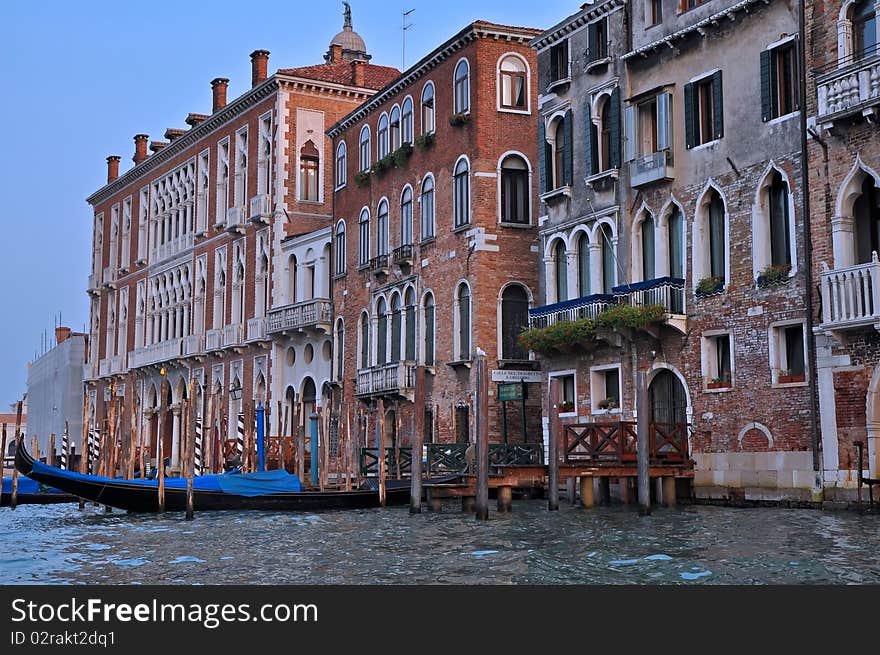 Venice channel during the day time, Italy. Venice channel during the day time, Italy.