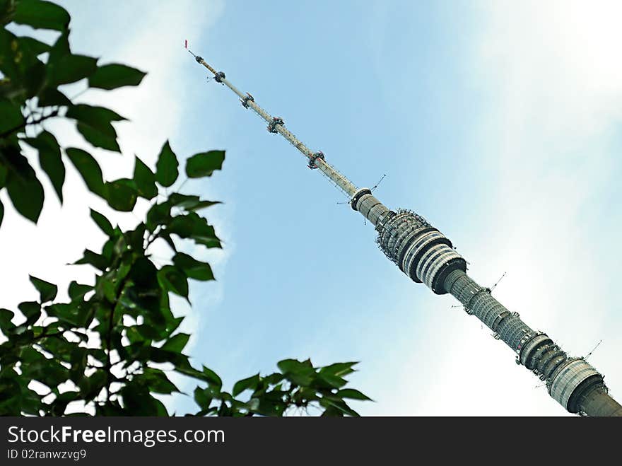 Television tower in Moscow