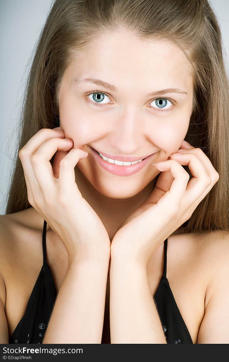 Portrait of a fresh and lovely woman