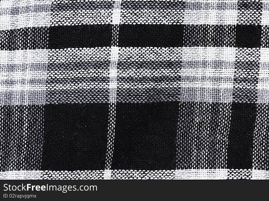 Black & White Checked Material Background