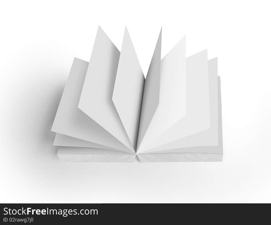 Book on a white background. Book on a white background