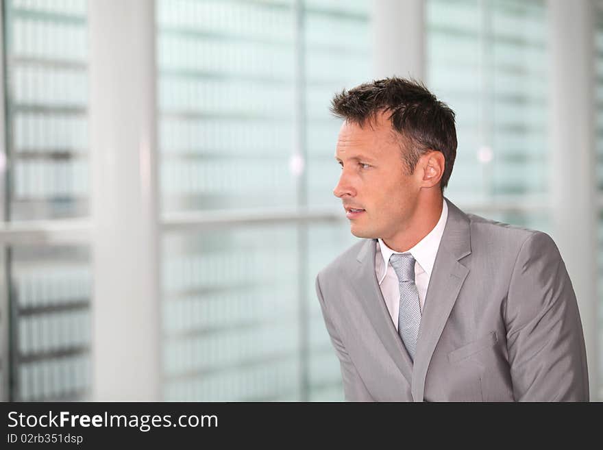 Closeup of businessman