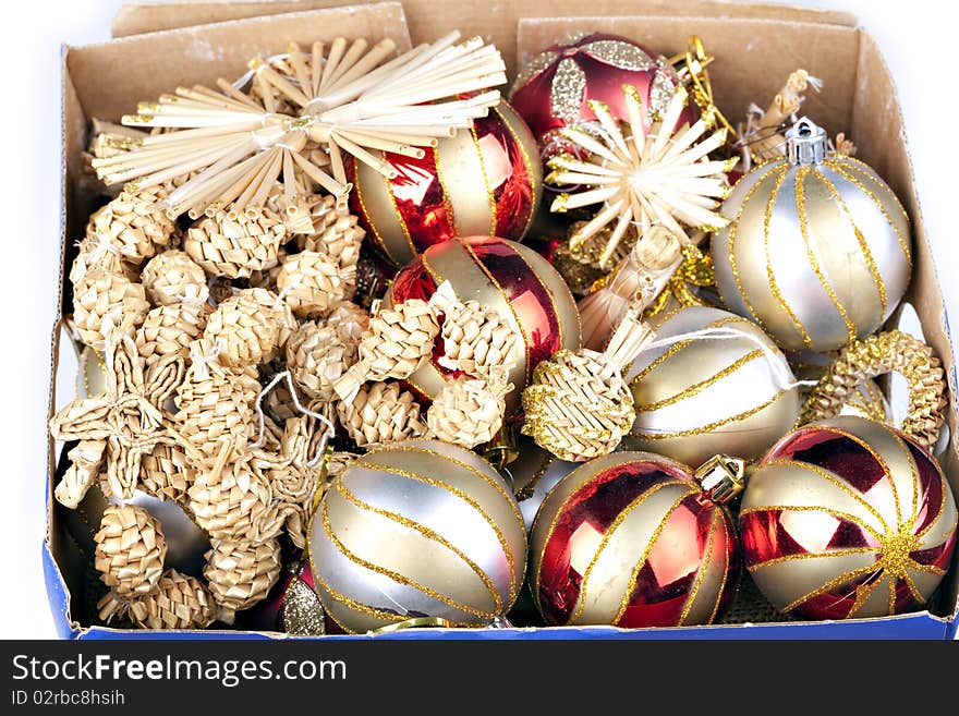 Christmas decoration in the box