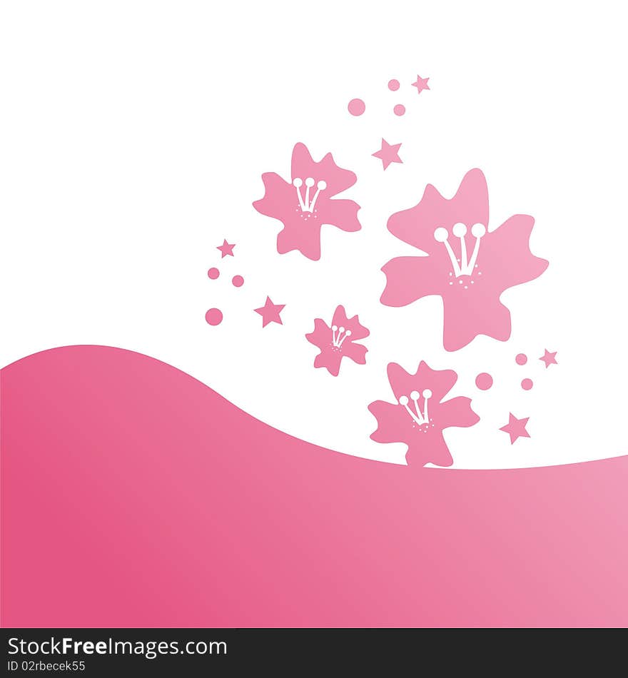 Stylish floral background