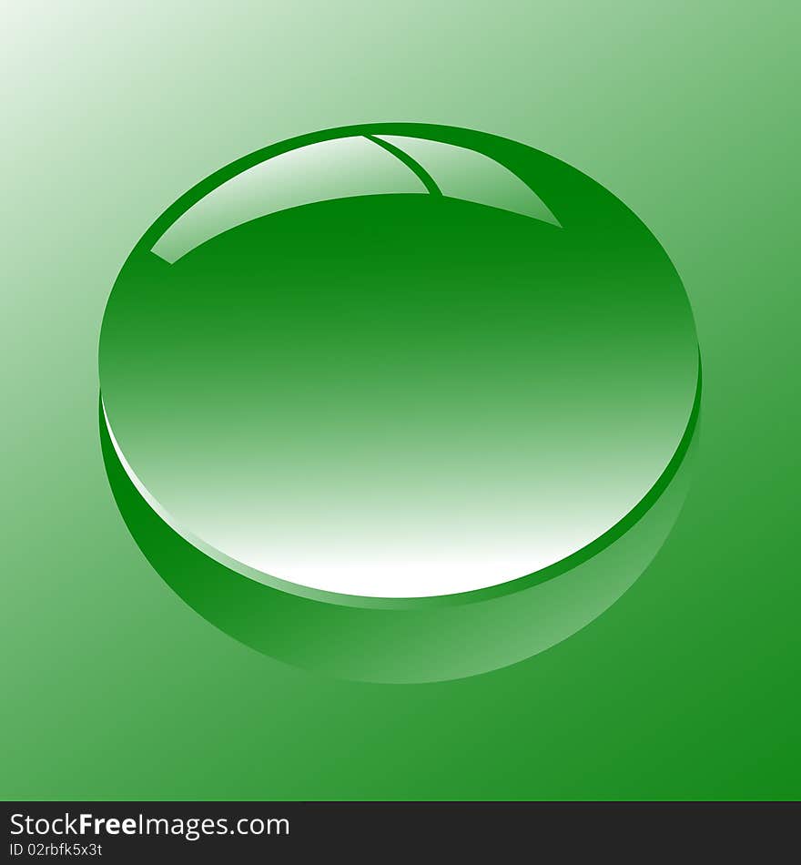 Drop of water on a green background. Drop of water on a green background.