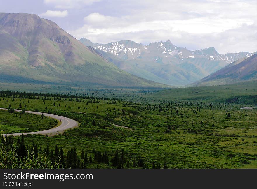 View of Alaska landscape