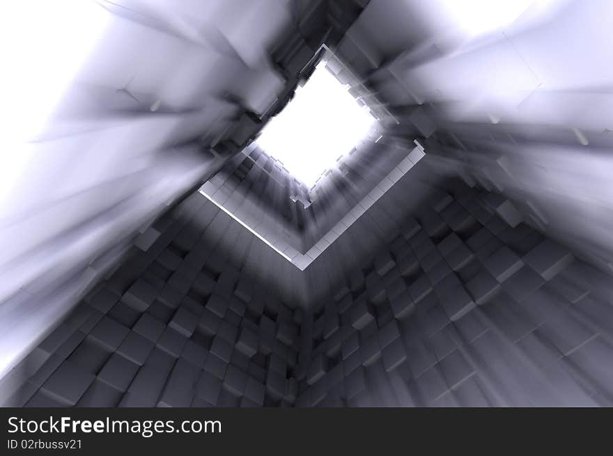 An abstract 3d architectural background. An abstract 3d architectural background