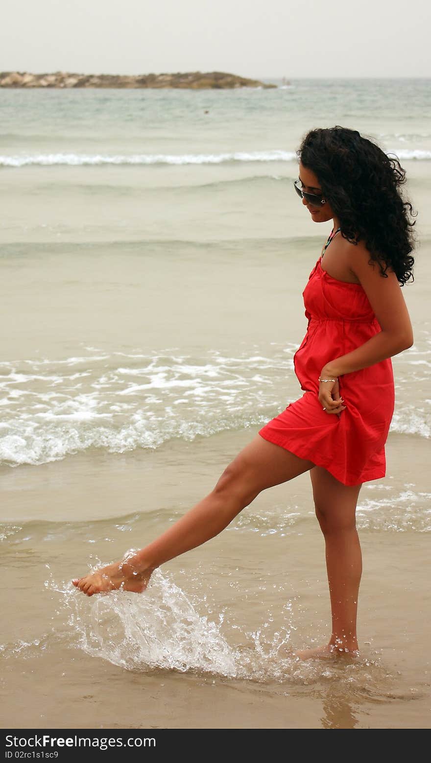 Beautiful girl on the beach