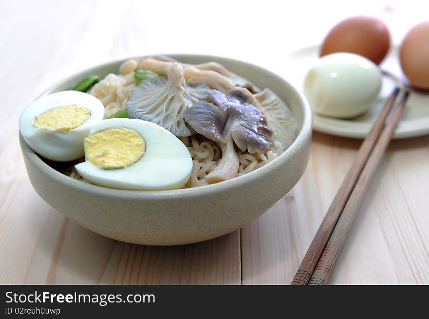 Delicious Noodle And Eggs