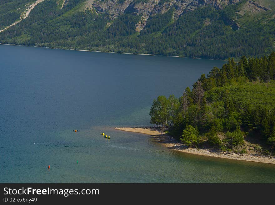 Kayaking On The Lake