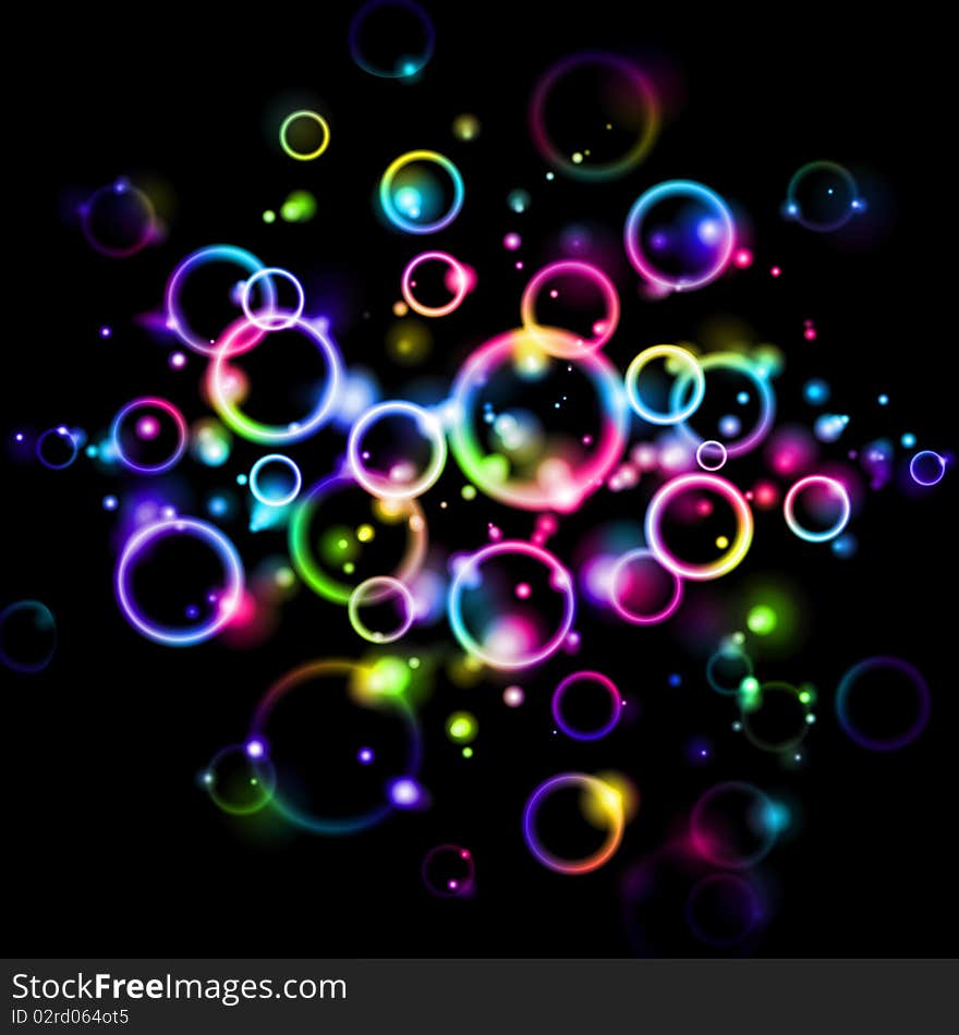 Abstract background with colorful bubbles. Abstract background with colorful bubbles