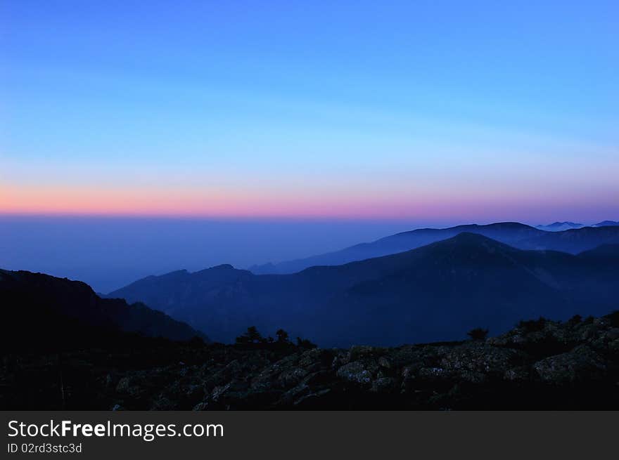 Scenery in the mountains