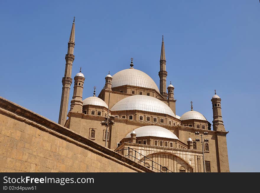 Scenery of a famous mosque in Cairo,Egypt