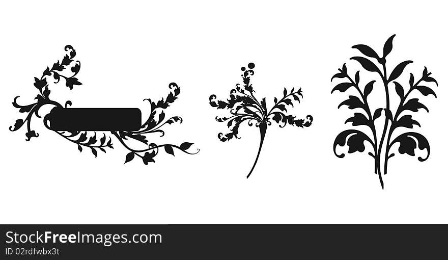 Abstract floral ornament