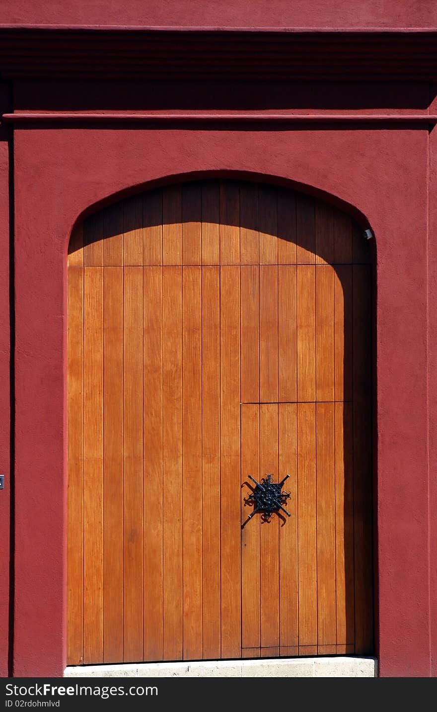 Door on typical Mexican house in Oaxaca. Door on typical Mexican house in Oaxaca