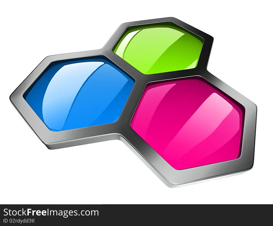 Hexagonal color concept