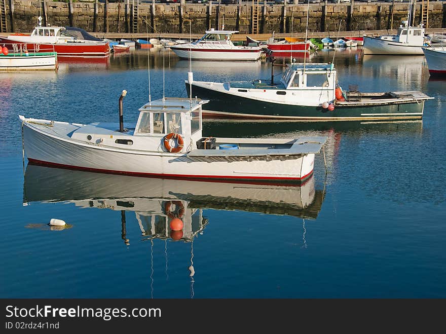 Fishing boats in harbor