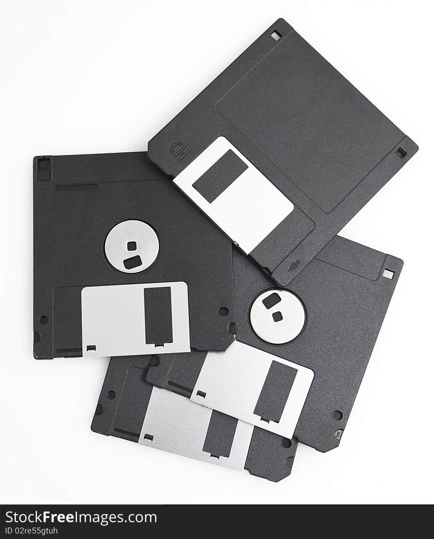 Floppy disks isolated on white background. Floppy disks isolated on white background