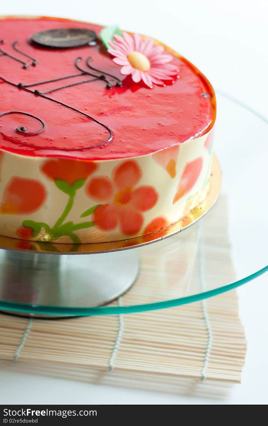 Fruit cake on isolated background. Fruit cake on isolated background