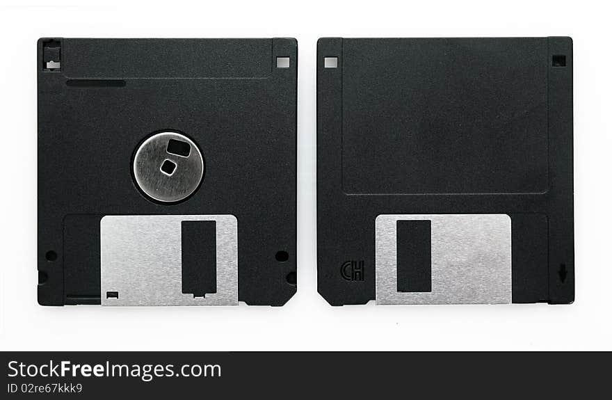 Floppy disks isolated on white background. Floppy disks isolated on white background