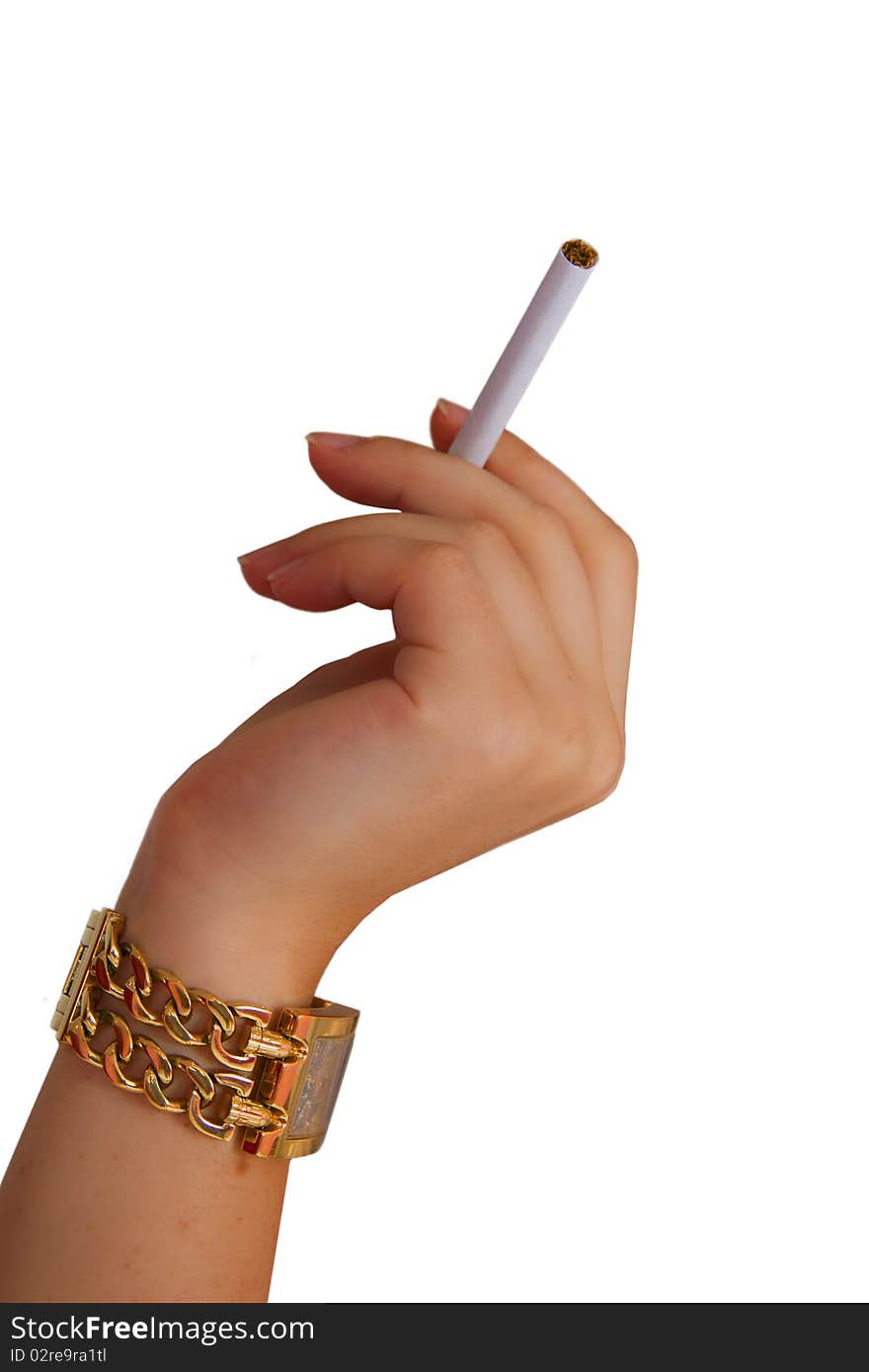 Hand Watch And A Cigarette