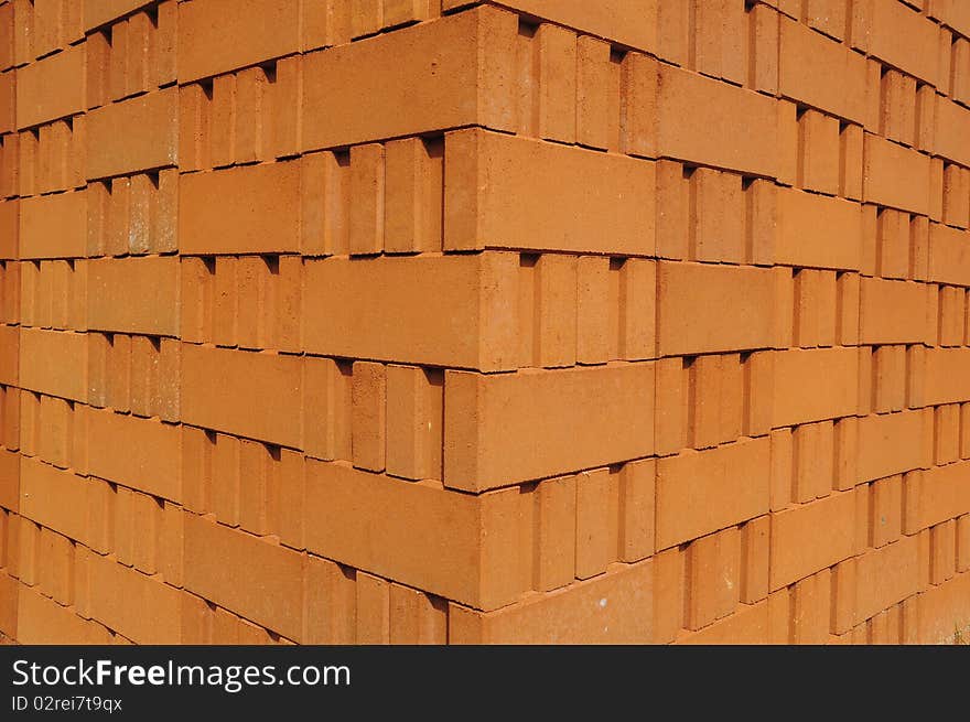 The Stack of clay bricks. The Stack of clay bricks