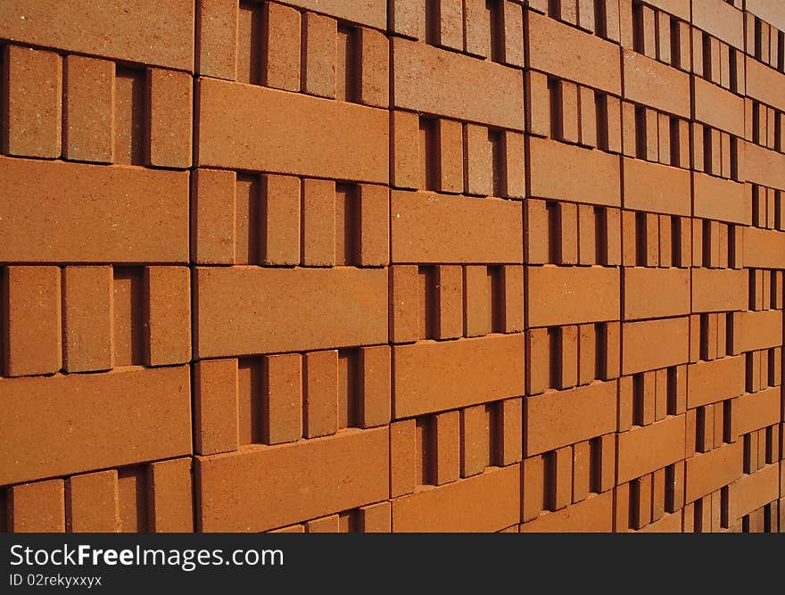 The Stack of clay bricks. The Stack of clay bricks