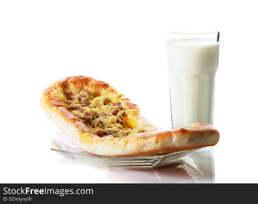 Meat Pie And Yogurt