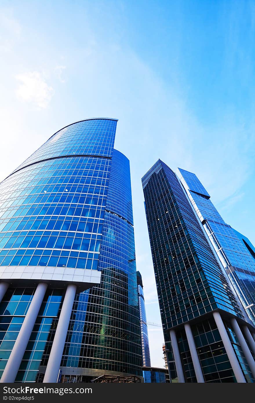 Skyscrapers in a business centre