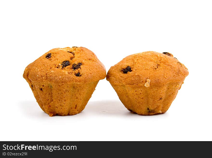 Fruit-cakes isolated on a white background