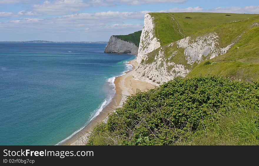 Coastal path in Dorset.