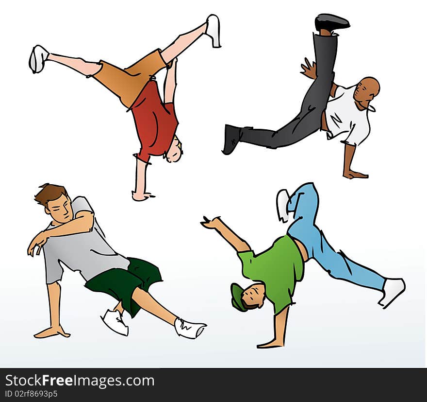 Breakdancing Illustration