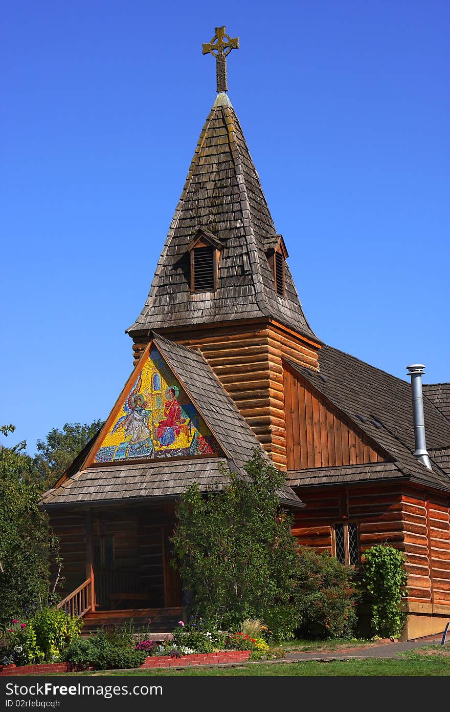 Church Steeple and entrance.