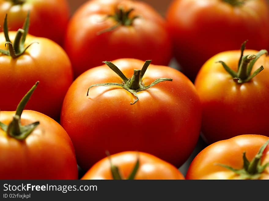 Bright red tomato