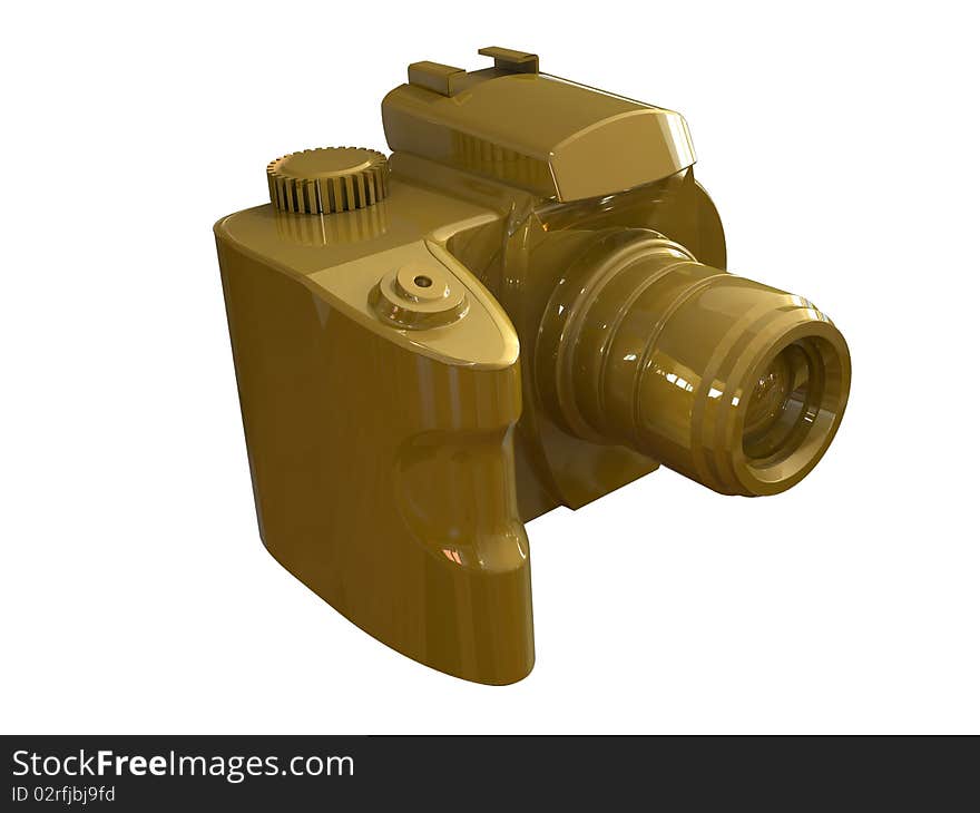 3d render of DSLR camera