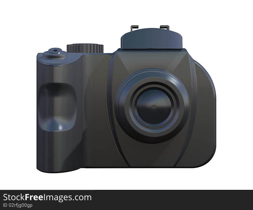 3d render of DSLR camera